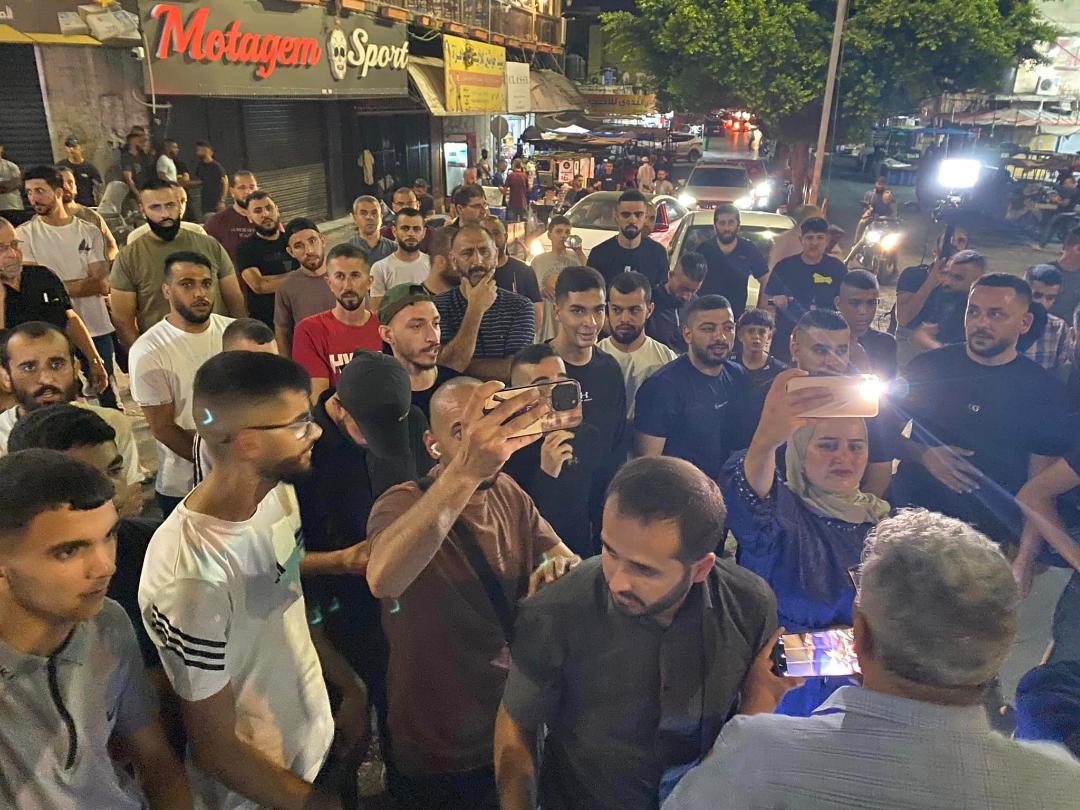 הפגנות בג'נין נגד תקיפות כוחות הכיבוש ברצועת עזה והגדה המערבית