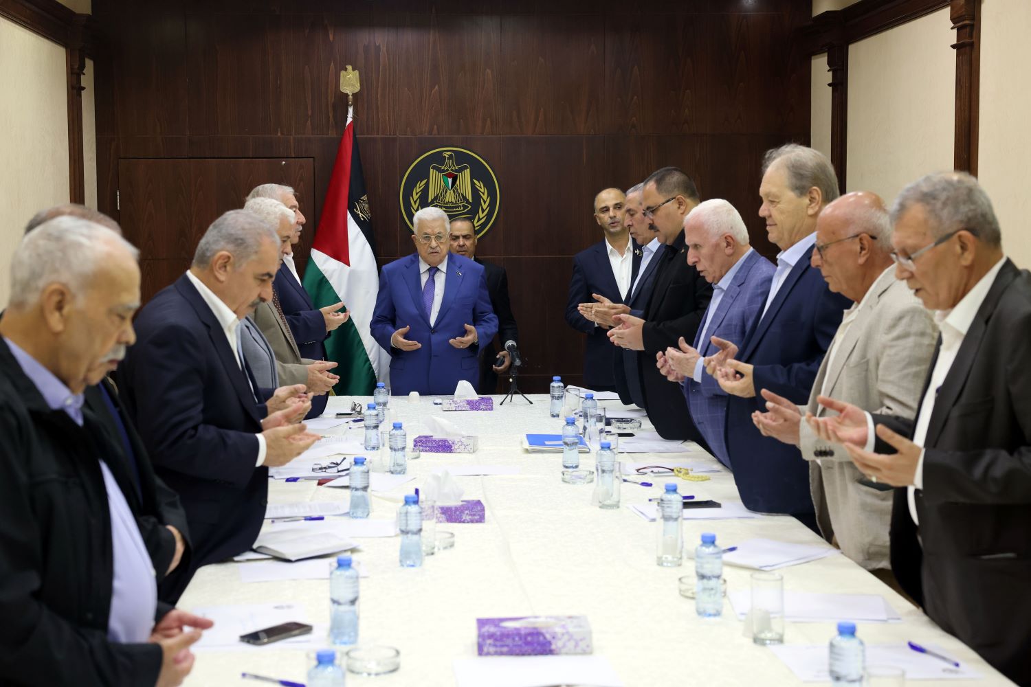 הנשיא עבאס קרא להפסיק את המתקפה הישראלית והדגיש את הצורך בחיזוק התמיכה הבינלאומית