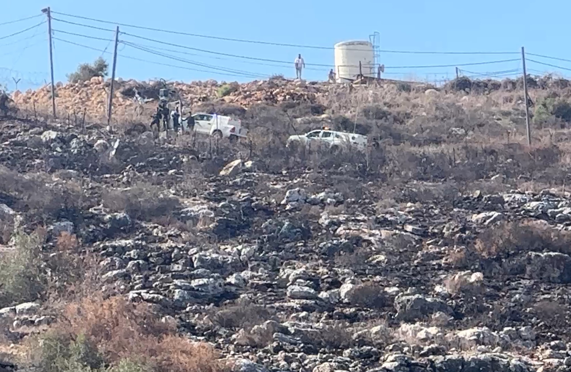 מתנחלים פתחו באש לעבר מתנדבים בכפר אל-לבד במהלך קטיף זיתים