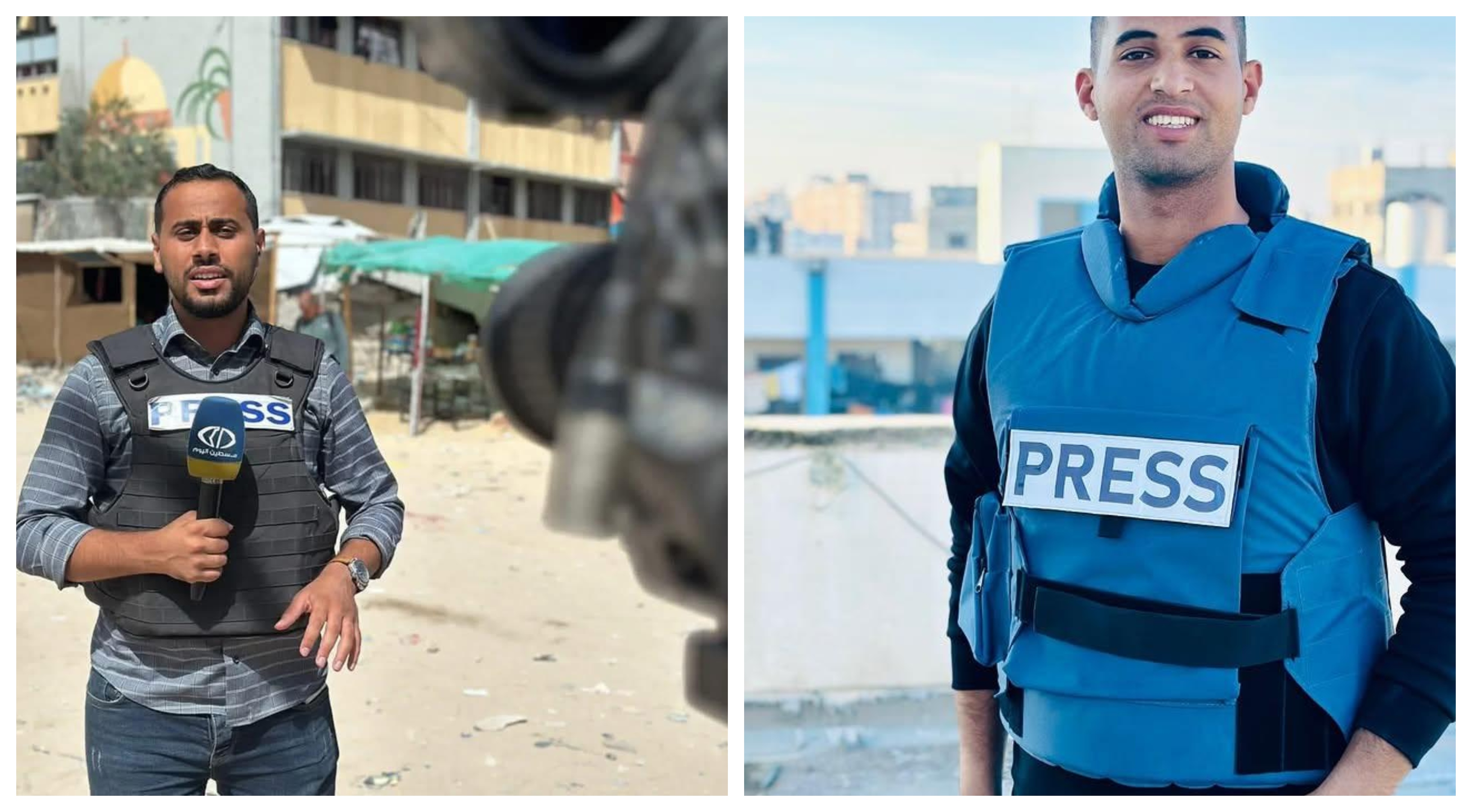 שני עיתונאים נהרגו בתקיפות כוחות הכיבוש בעזה: חוסאם שבאת ומוחמד מנצור