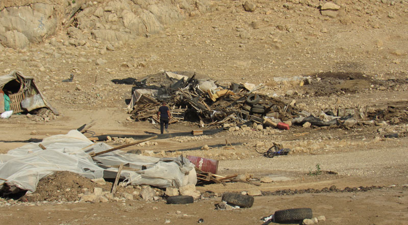 הכיבוש החריב מבנים חקלאיים בעקבת ג'בר ויישר אדמות חקלאיות