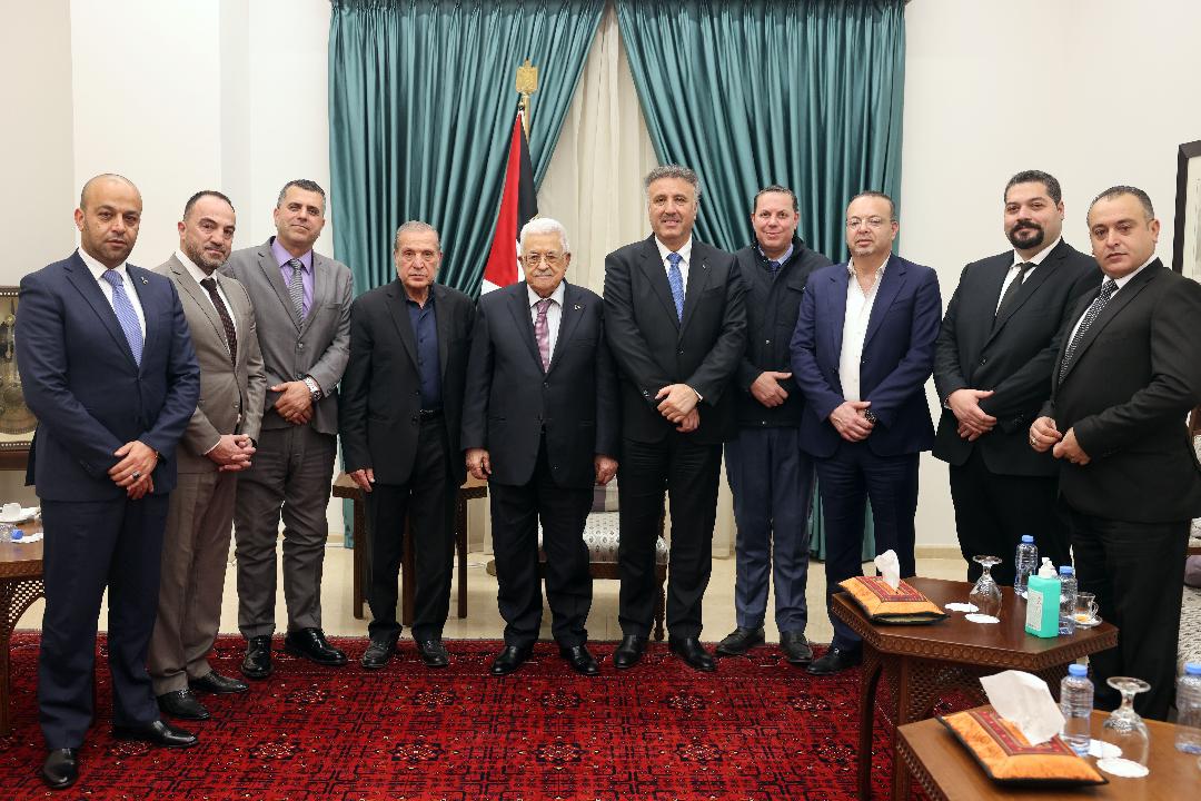 נשיא פלסטין נפגש עם הדוברים החדשים של תנועת פת"ח
