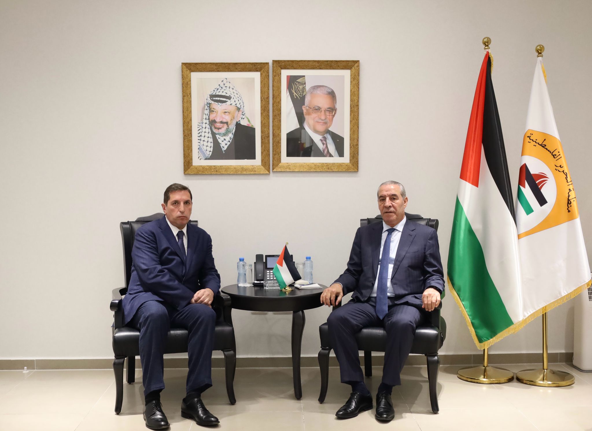 חוסיין א-שיח' נפגש עם השליח המיוחד של שר החוץ הרוסי לתהליך השלום