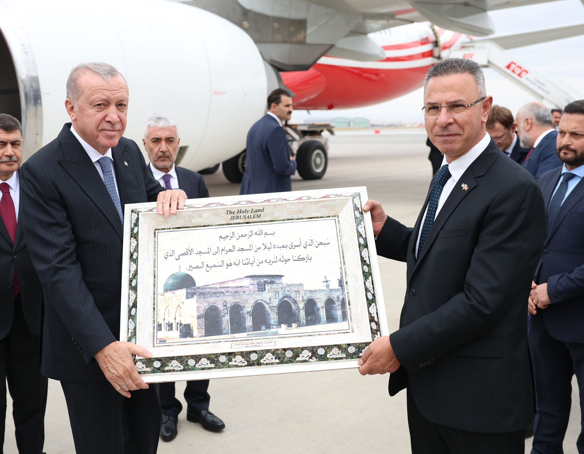 השגריר מוסטפא נפרד מנשיא טורקיה ארדואן עם סיום שליחותו באנקרה