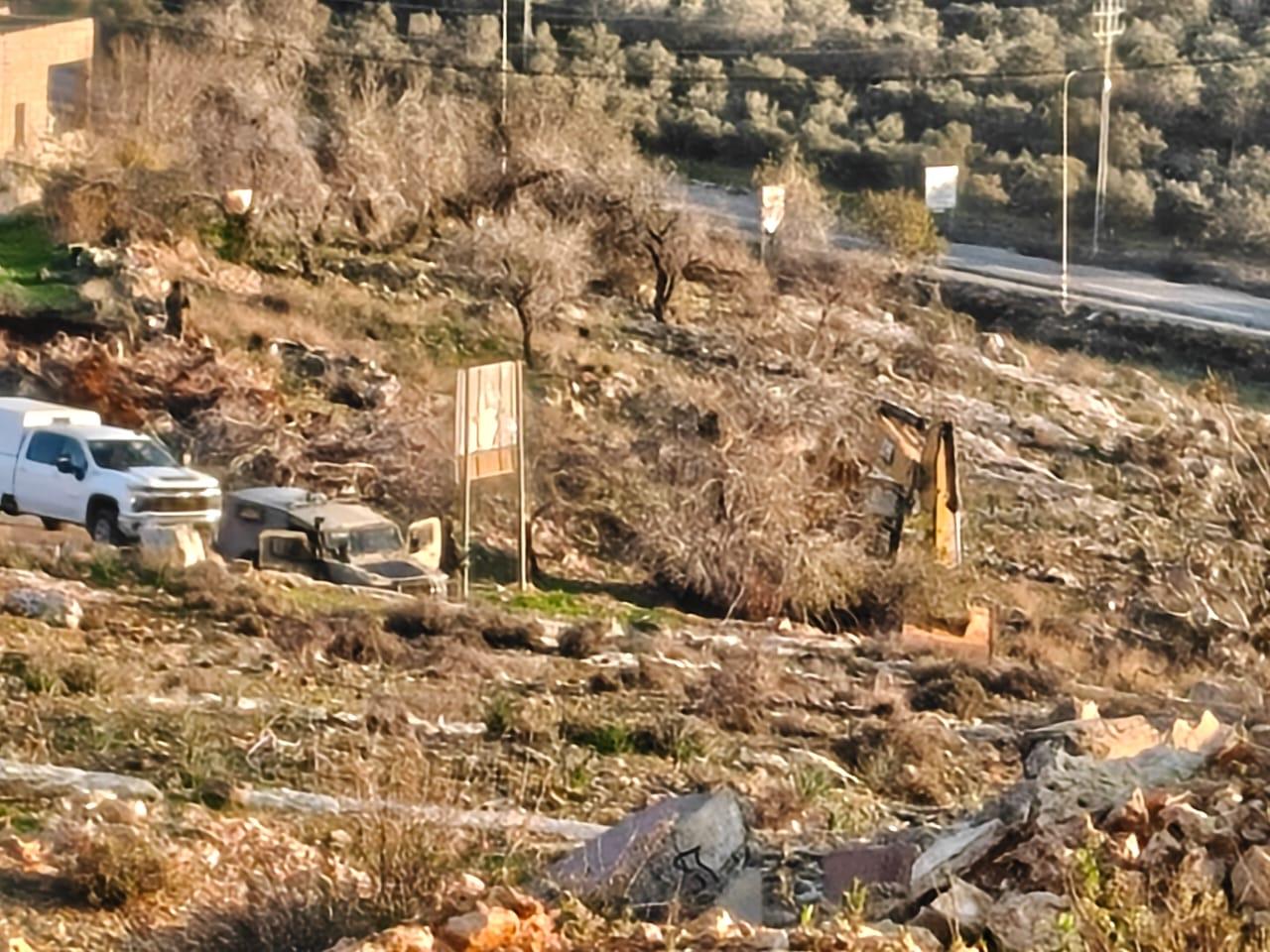 כוחות הכיבוש הרסו אדמות חקלאיות בא־סילה אל־חארת’יה, מערבית לג’נין