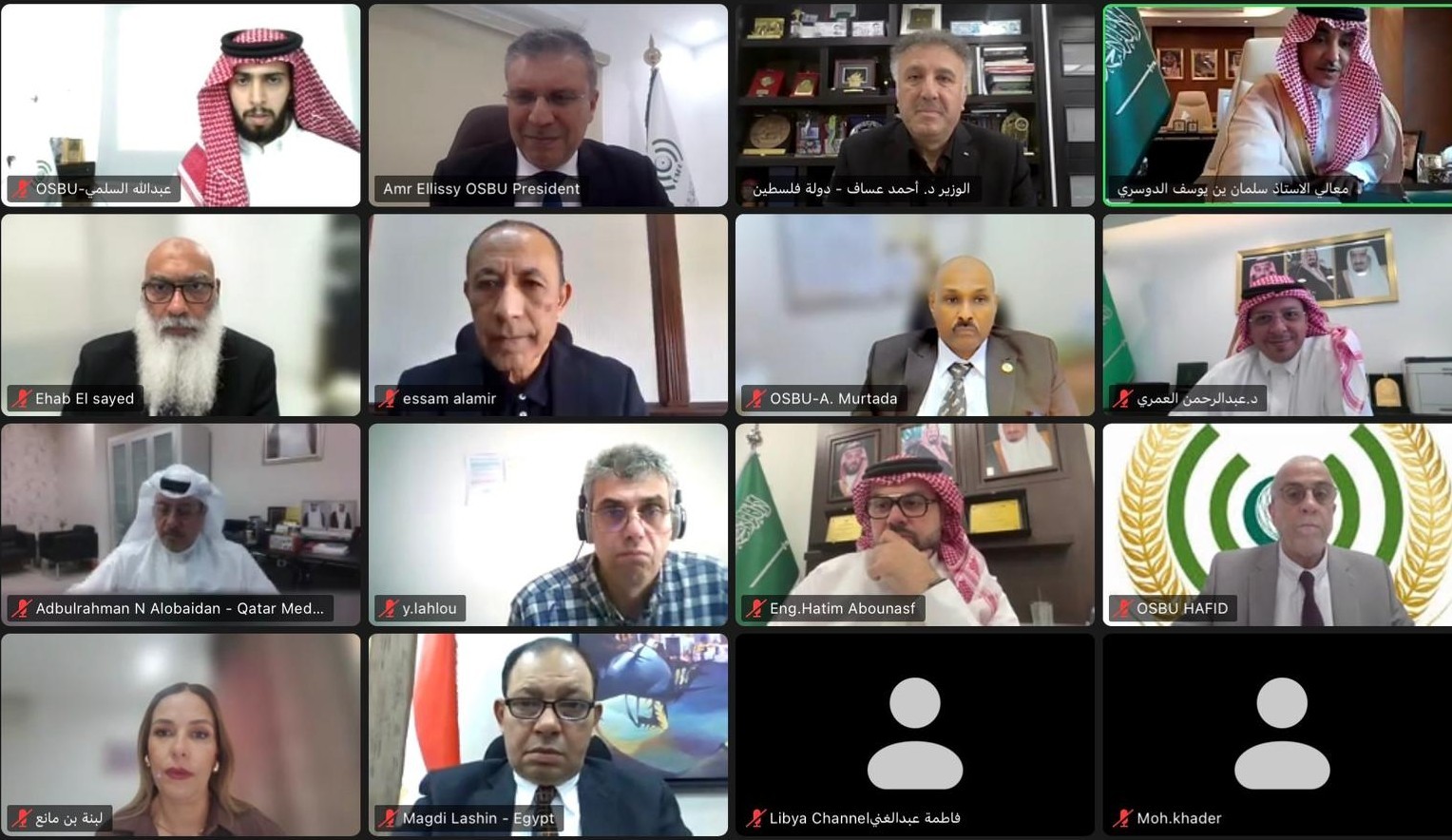 השר עסאף השתתף בישיבות איחוד שידורי מדינות ארגון שיתוף הפעולה האסלאמי