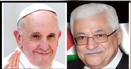 נשיא פלסטין מחמוד עבאס נפגש עם האפיפיור פרנציסקוס בוותיקן