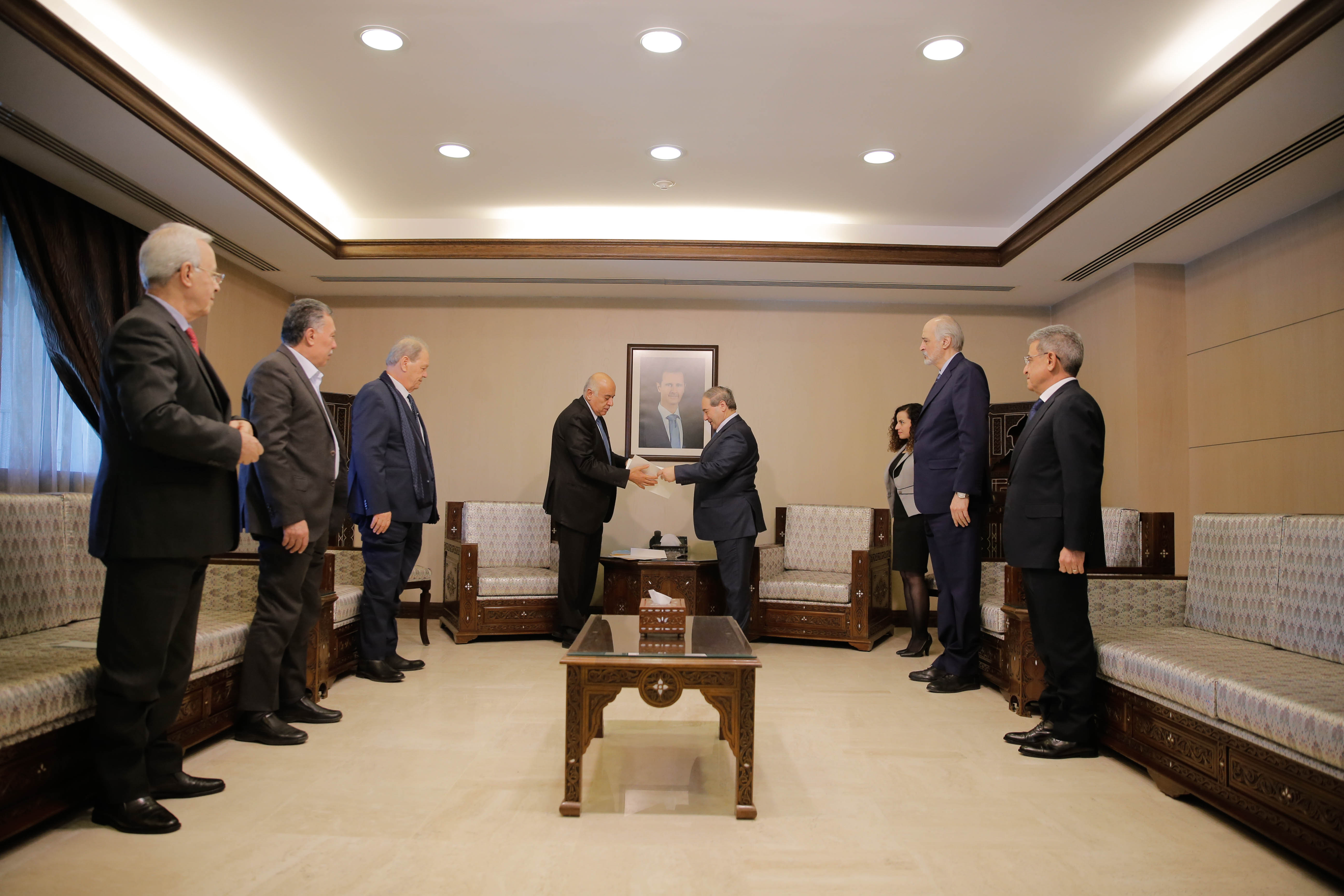 אגרת מהנשיא עבאס לנשיא הסורי