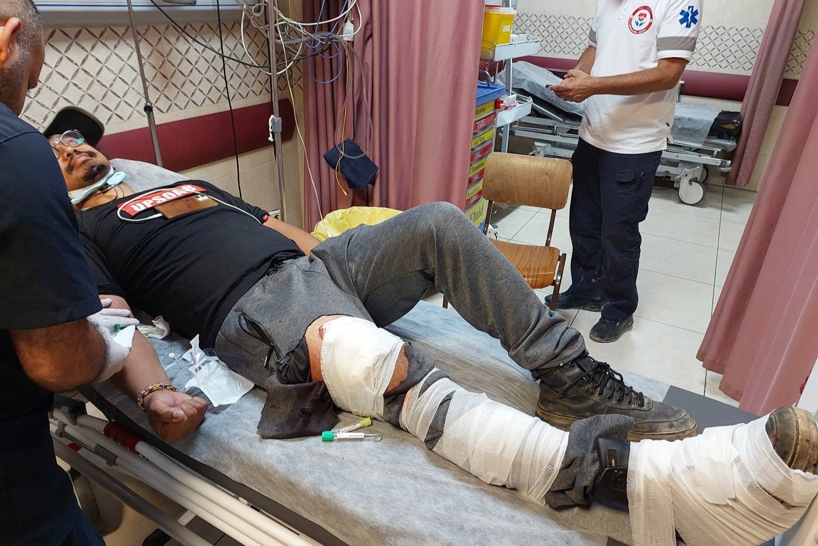 מתנדב זר נפצע מירי כוחות הכיבוש במהלך דיכוי הפגנה בביתה