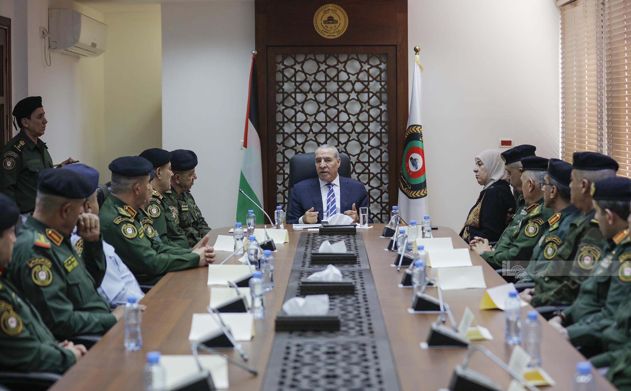 א־שייח’ ביקר במפקדת כוחות הביטחון הלאומי ברמאללה