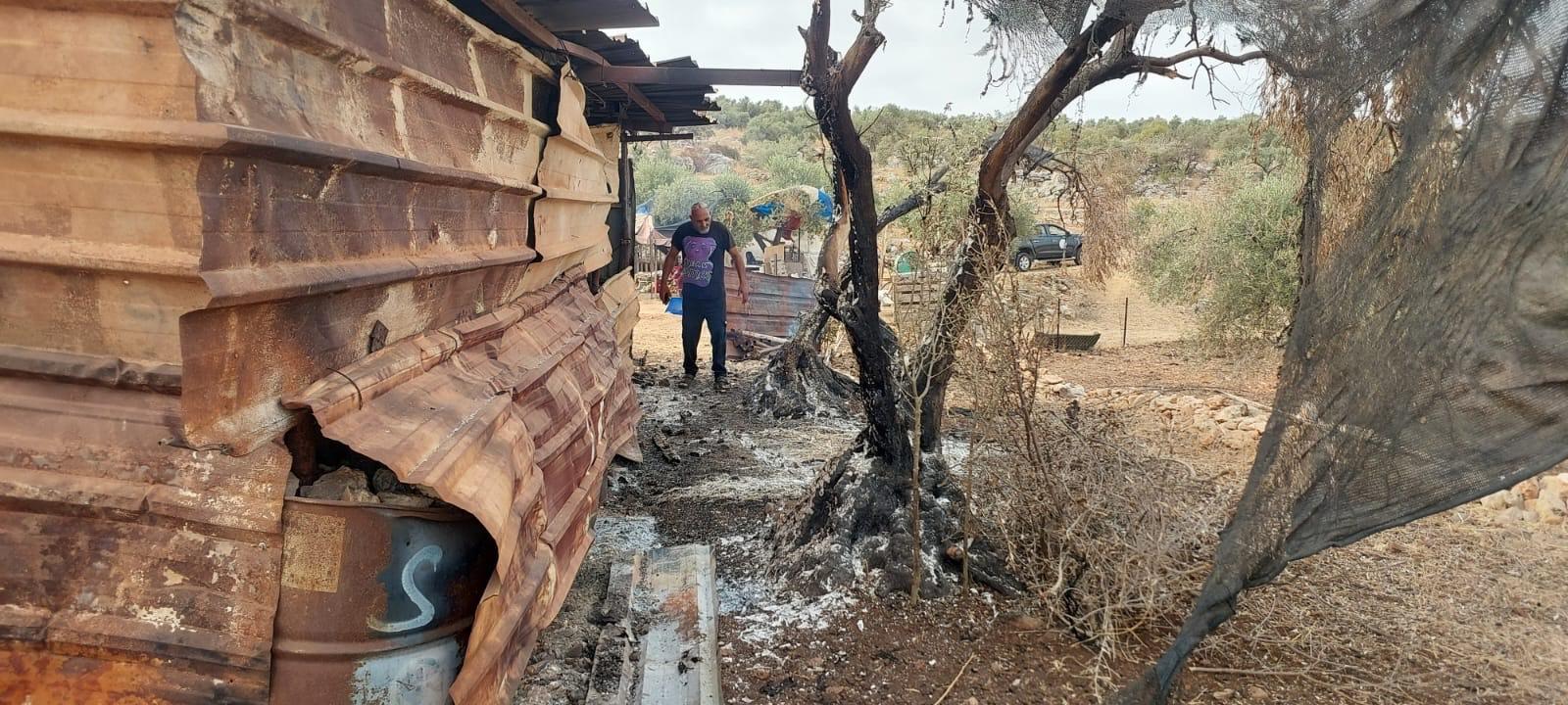 מתנחלים הציתו רכוש וגירשו תושב ממערב סלפית