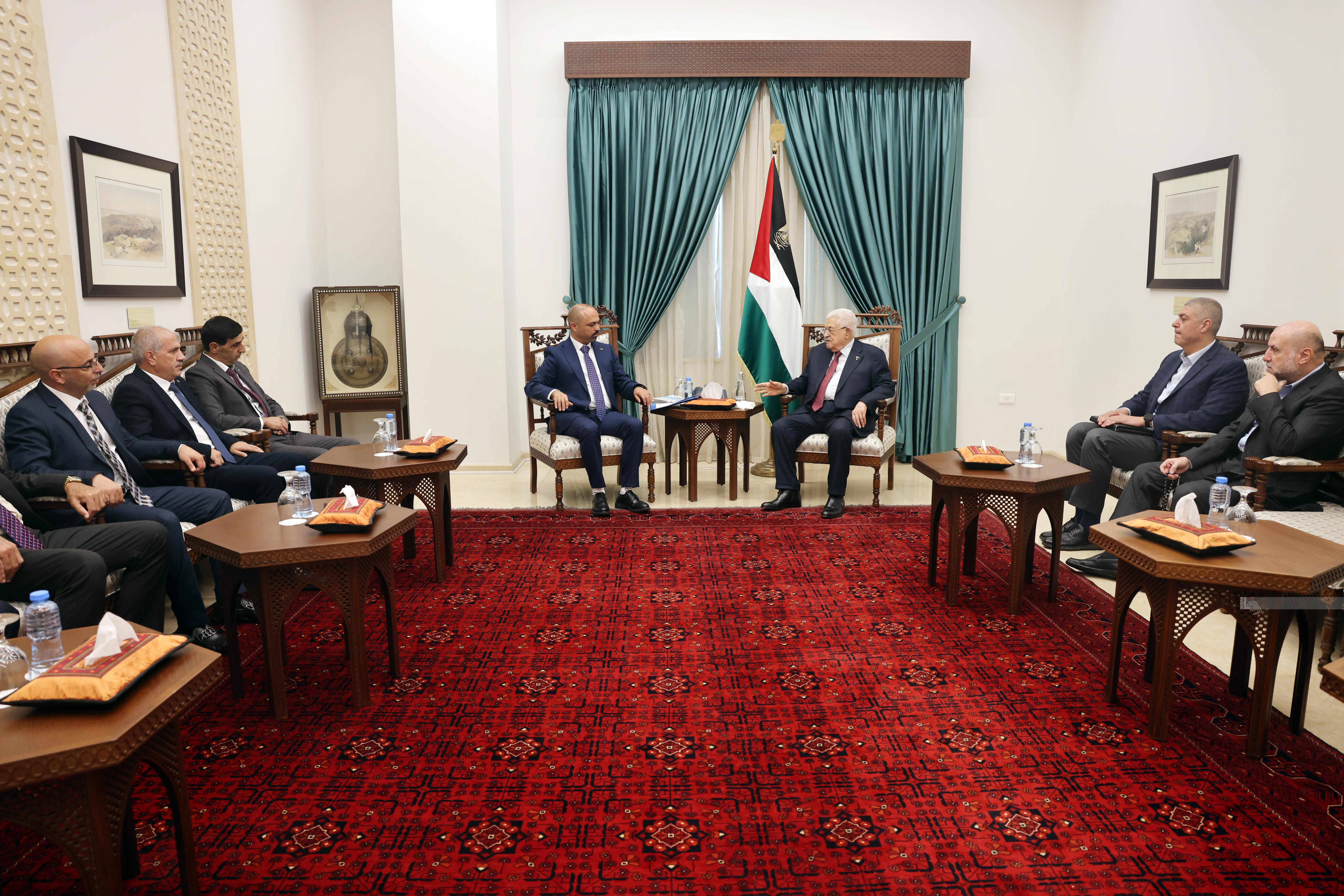 הנשיא: לאיגוד הקבלנים הפלסטינים תפקיד מרכזי בשיקום עזה