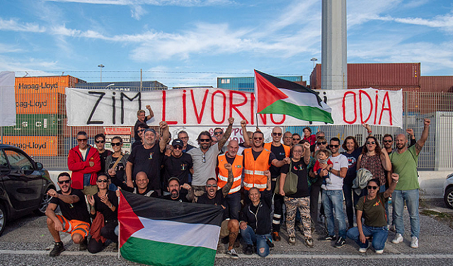 עובדי נמל איטלקי אילצו אונייה ישראלית לעזוב את ליבורנו מבלי לפרוק או להעמיס סחורות