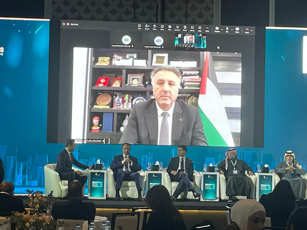 עמאן: השר אחמד עסאף השתתף בכנס על דיפלומטיה בין תקשורת לכלכלה