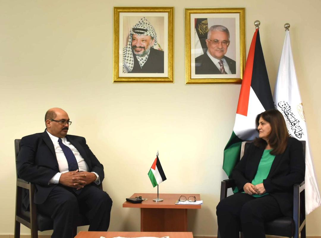 שגרירת דרום אפריקה נפגשה עם שרת החוץ הפלסטינית