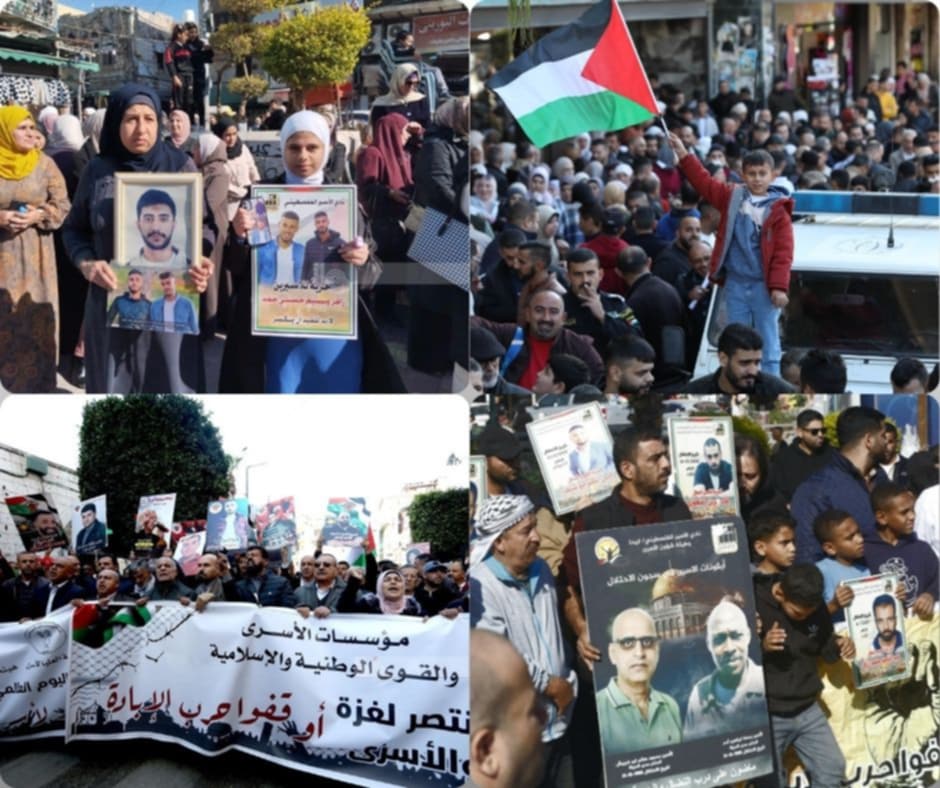 אלפים השתתפו בעצרות תמיכה בעצורים הפלסטינים ובתושבי עזה