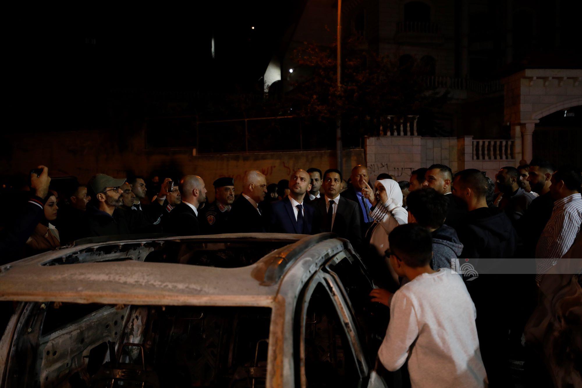 שר החוץ הצרפתי סייר באתר התקיפה בבירה: "צרפת מתנגדת לאלימות כלפי העם הפלסטיני"