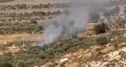 מתנחלים הציתו אדמות חקלאיות בתרמסעיא