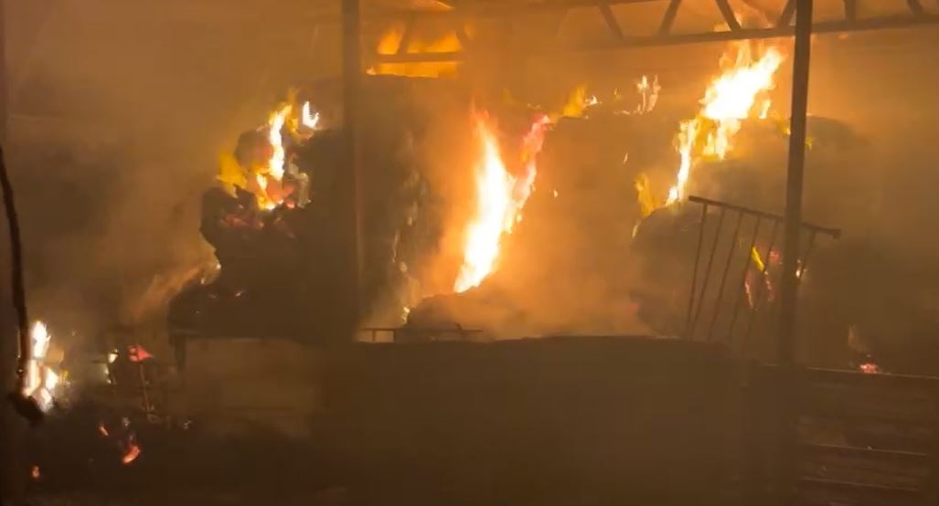 מתנחלים תקפו חקלאים ושרפו אוהלים ומכלאות בקסאן שבמזרח בית לחם