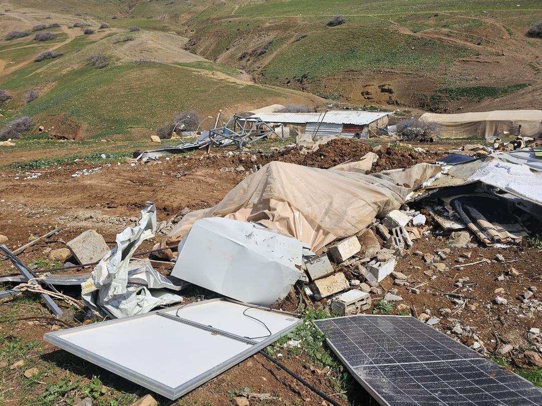 כוחות הכיבוש הרסו מבנים בבקעת הירדן הצפונית וחשפו משפחות לרחוב