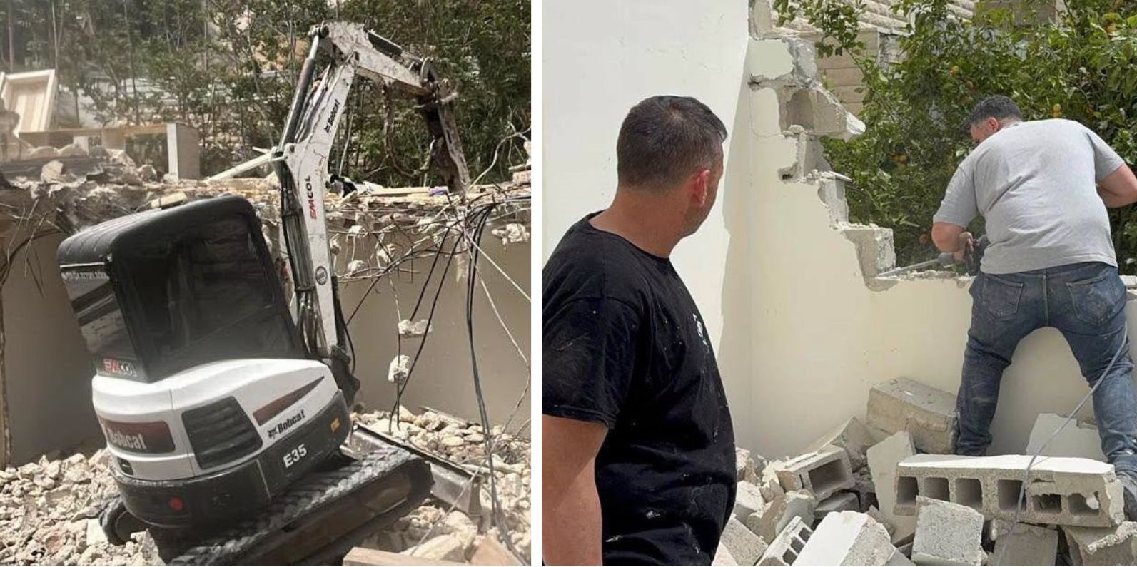 כוחות הכיבוש כפו על שני תושבים ממזרח ירושלים להרוס את בתיהם בעצמם