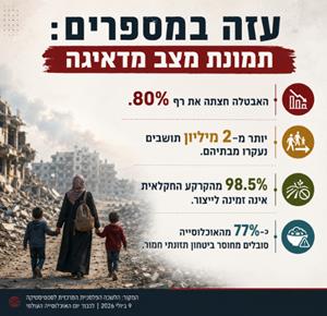 עזה במספרים: 4 נתונים שממחישים את המשבר